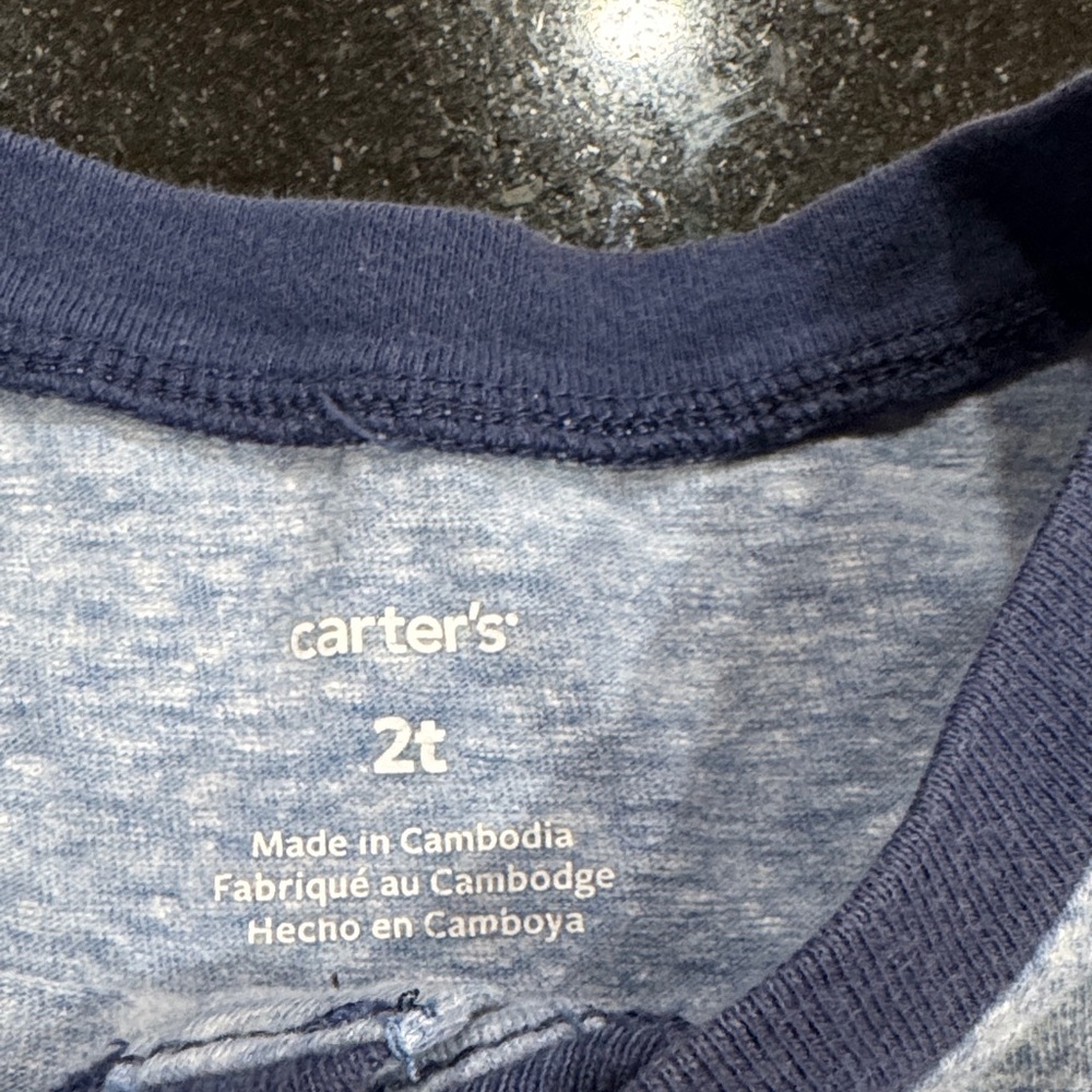 Carters Stylish Kids' Two-Tone Henley Shirt - Picture 7 of 7